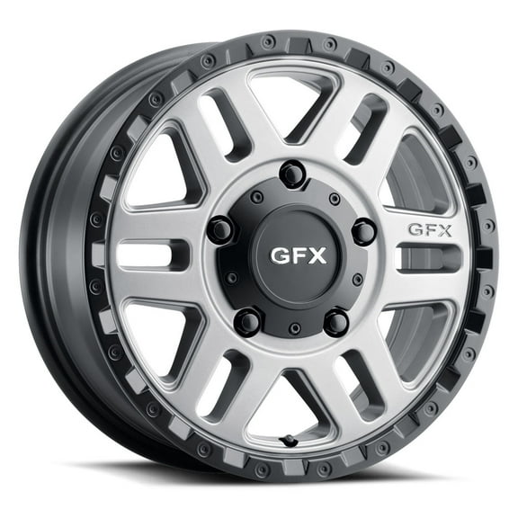 17x8 G-FX MV2 Matte Grey w/ Matte Black Lip Wheel 6x130 (60mm)