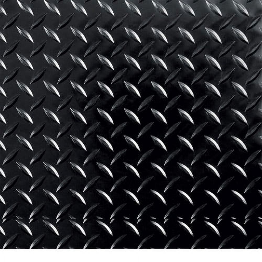 G-Floor 12" x 12" Diamond Tread RaceDay Peel and Stick Tile - Midnight Black 20-Pack - image 1 of 4