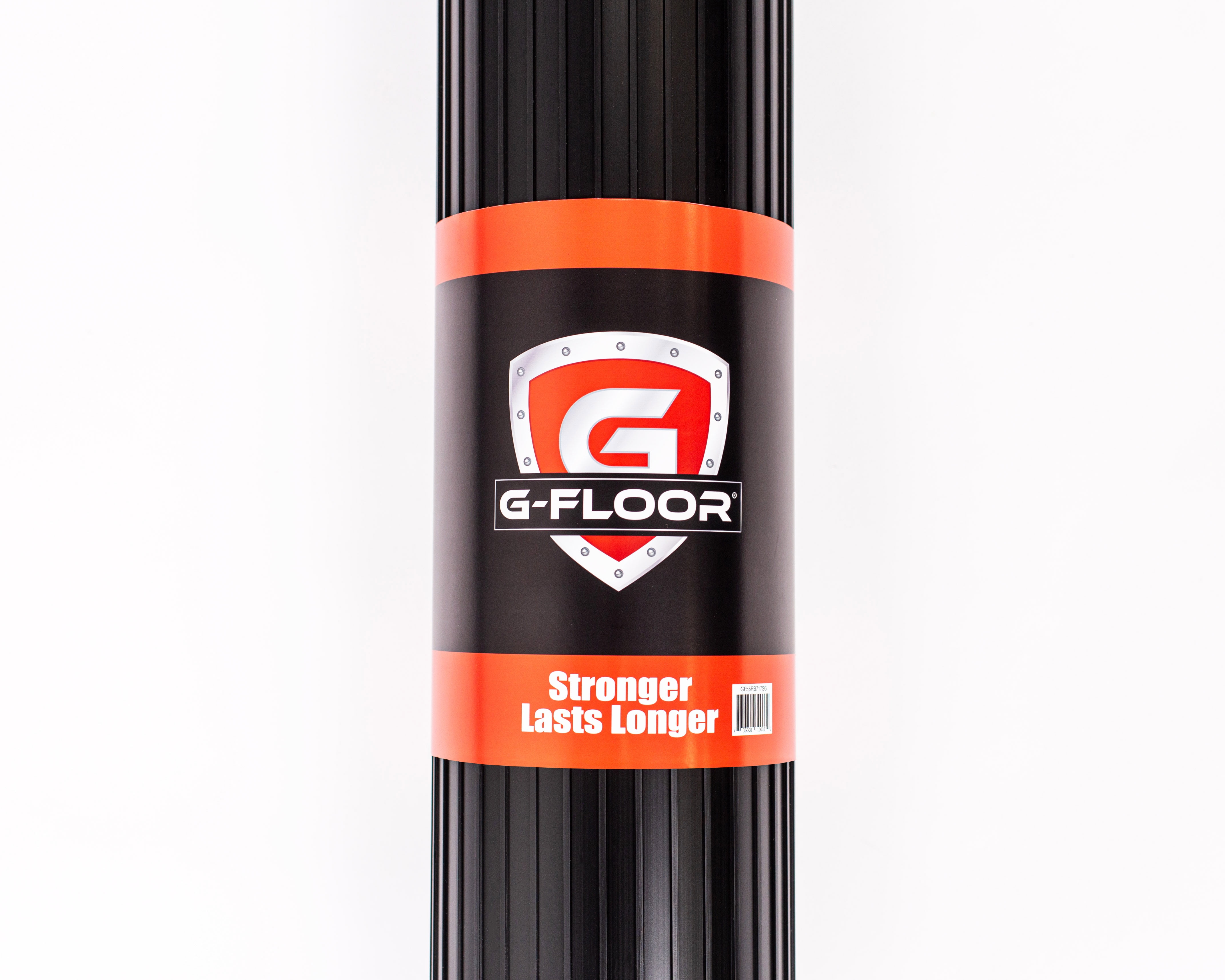 G-Floor 3' x 8' Ribbed Motorcycle Mat - Midnight Black