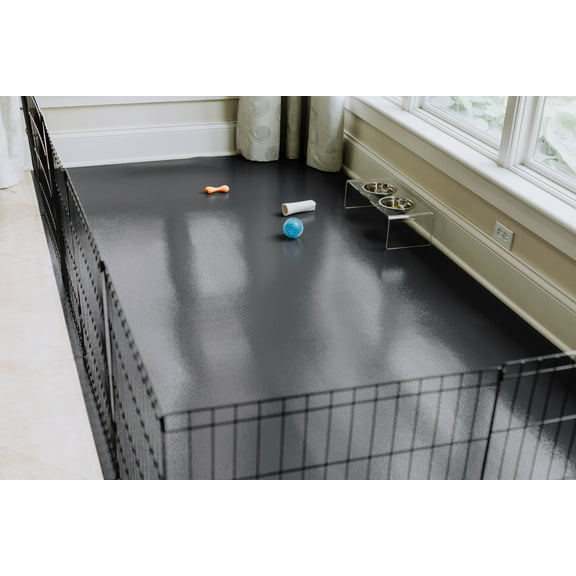 G-Floor 5' x 10' Polyvinyl Ceramic Pet Friendly Carpet Protector for Dogs and Cats - Slate Grey