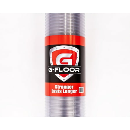 G-Floor 5' x 10' Polyvinyl Ribbed Pet Friendly Carpet Protector - Clear