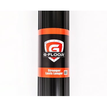 G-Floor 5' x 10' Ribbed Motorcycle Mat - Midnight Black