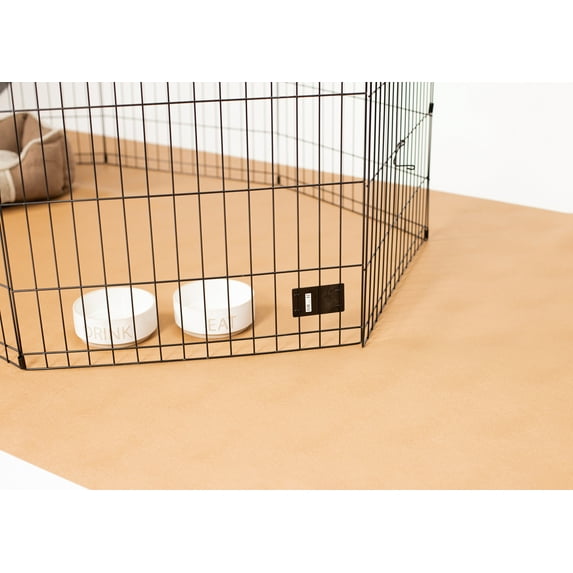 G-Floor 5' x 10' Vinyl Levant Pet Friendly Carpet Protector for Dogs & Cats - Sandstone
