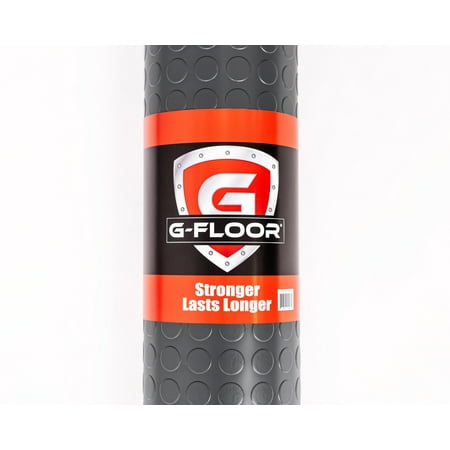 G-Floor 7.5' x 17' Coin Garage Flooring Cover - Slate Grey