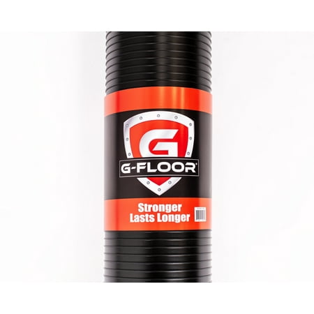 G-Floor 7.5' x 17' Ribbed Garage Flooring Cover - Midnight Black