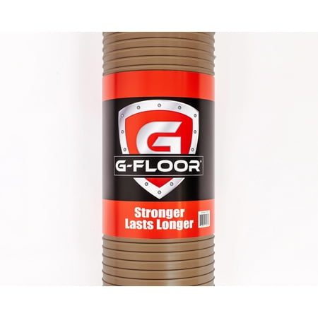 G-Floor 8.5' x 22' Ribbed Garage Flooring Cover - Sandstone