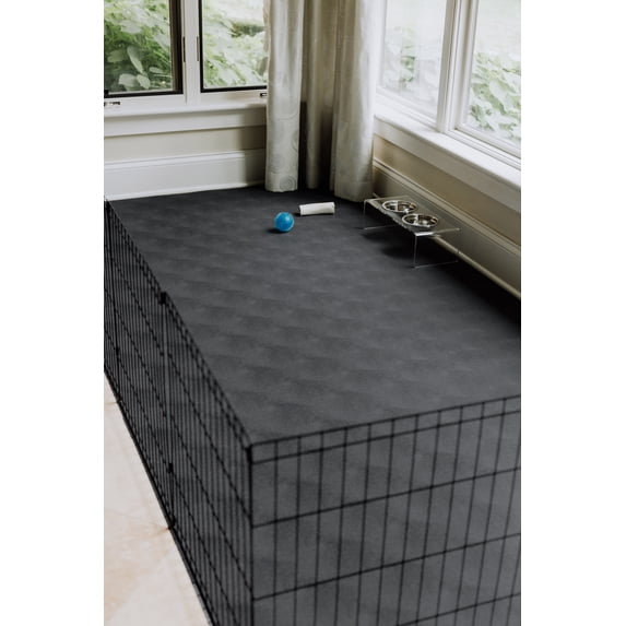 G-Floor 8.5' x 22' Vinyl Levant Pet Friendly Carpet Protector for Dogs & Cats - Slate Grey