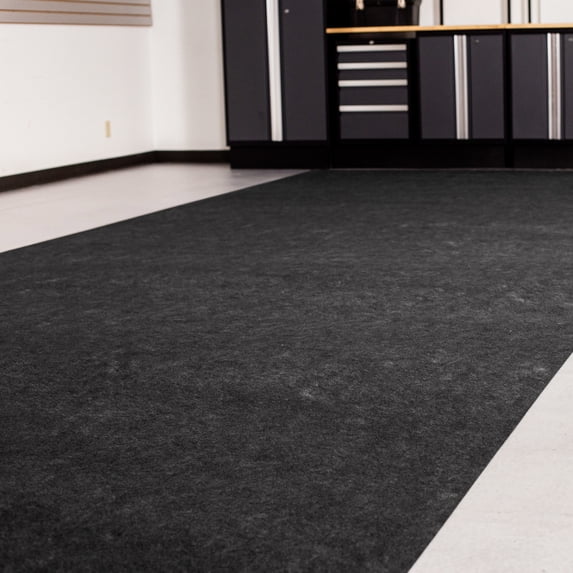 G-Floor Drip & Dry Indoor Outdoor Absorbent Floor Mat (8.5' x 24') in Grey