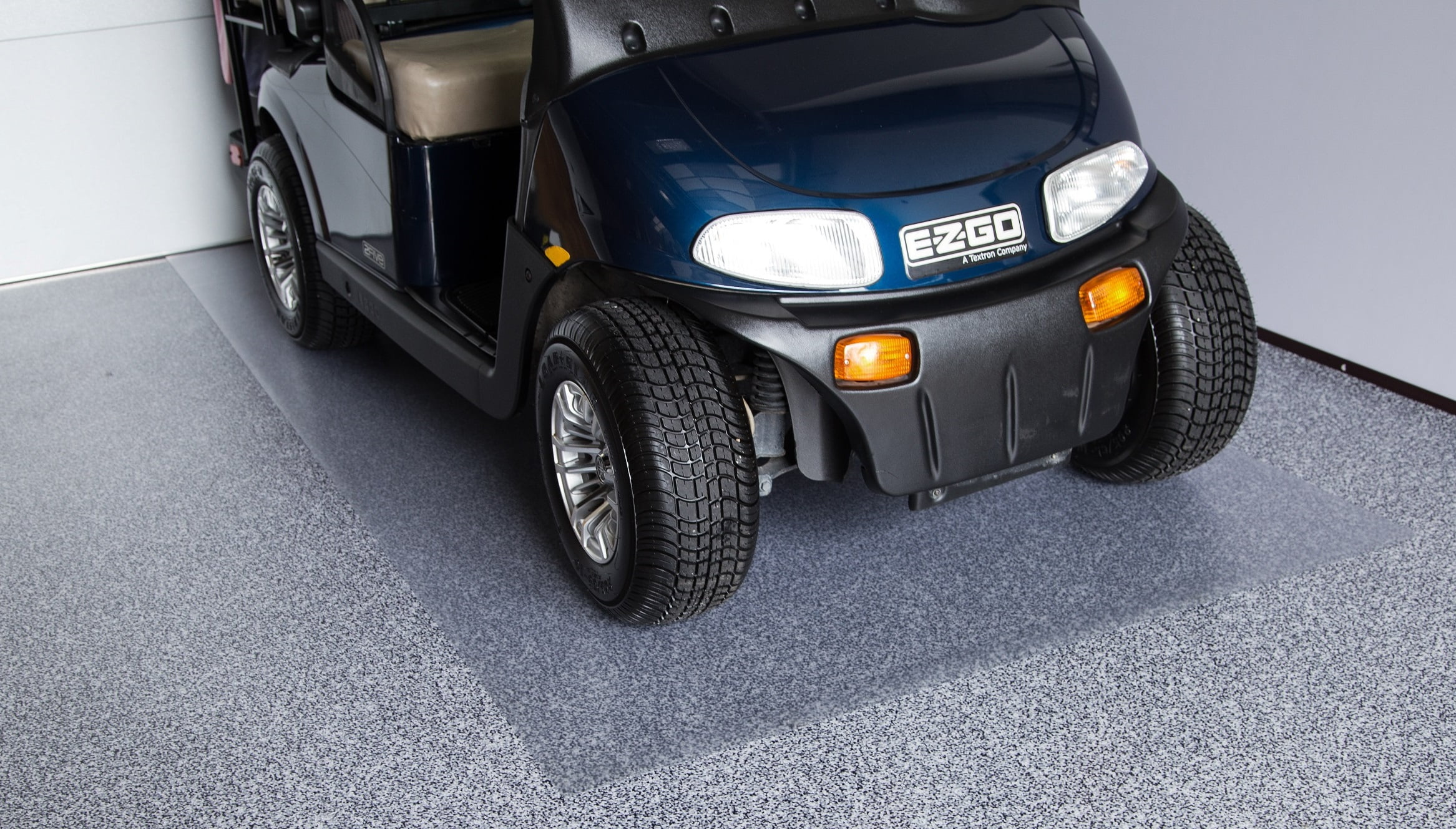 G-Floor Vinyl Floor Protector Mat for Under Golf Carts - Clear
