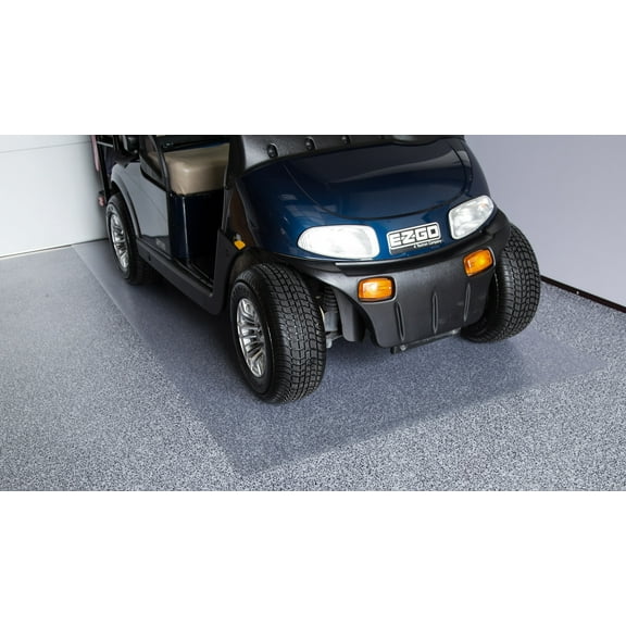 G-Floor Vinyl Floor Protector Mat for Under Golf Carts - Clear
