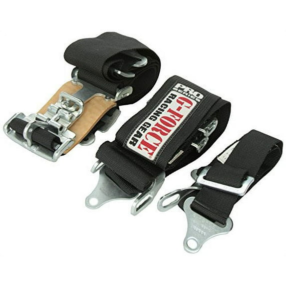 G-Force 6020BK Black 4-Point Pull-Down Latch and Link V-Type Harness Set