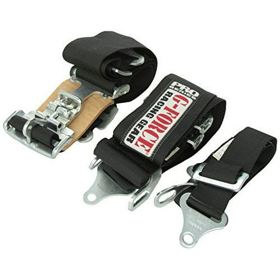 G-Force 6020BK Black 4-Point Pull-Down Latch and Link V-Type Harness Set