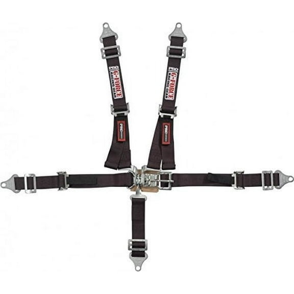 G-Force Black Latch and Link 5 Point Junior Racer Harness P/N 6460BK