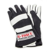 G-Force Double Layer X-Large Black G5 RaceGrip Driving Gloves P/N 4101XBK