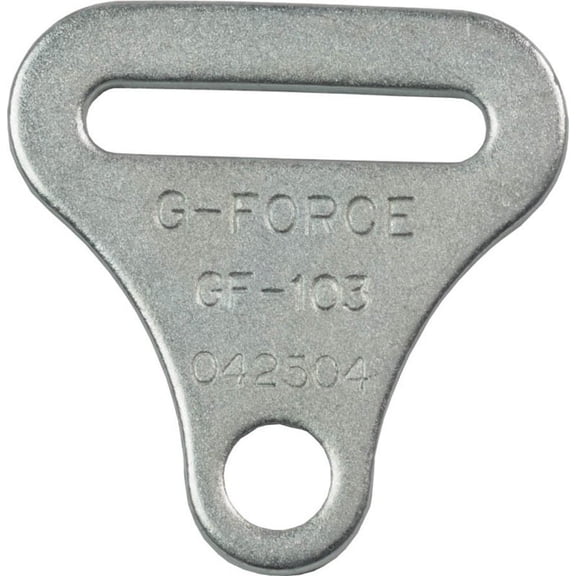 G-Force Harness Hardware - Bolt-In - 2 in Wide - Steel - Zinc Oxide - Each 103H