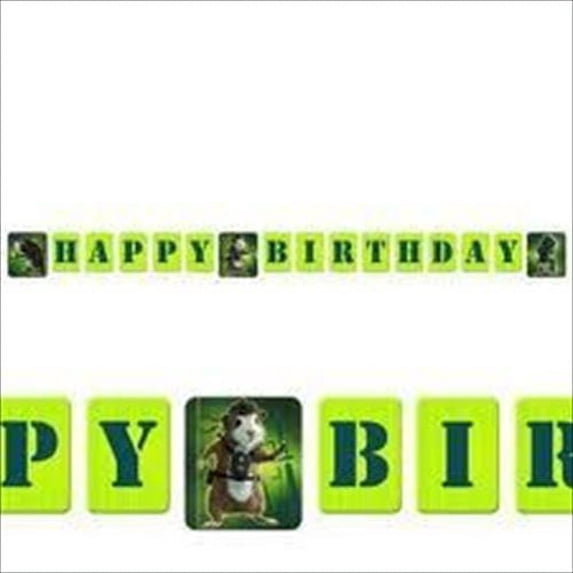 G-Force Plastic Happy Birthday Banner (1ct)