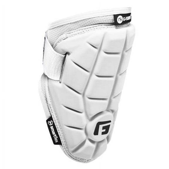 G-Form Elite Speed Batter's Baseball Elbow Guard - Elbow Pad with Adjustable Straps - White, Adult S/M