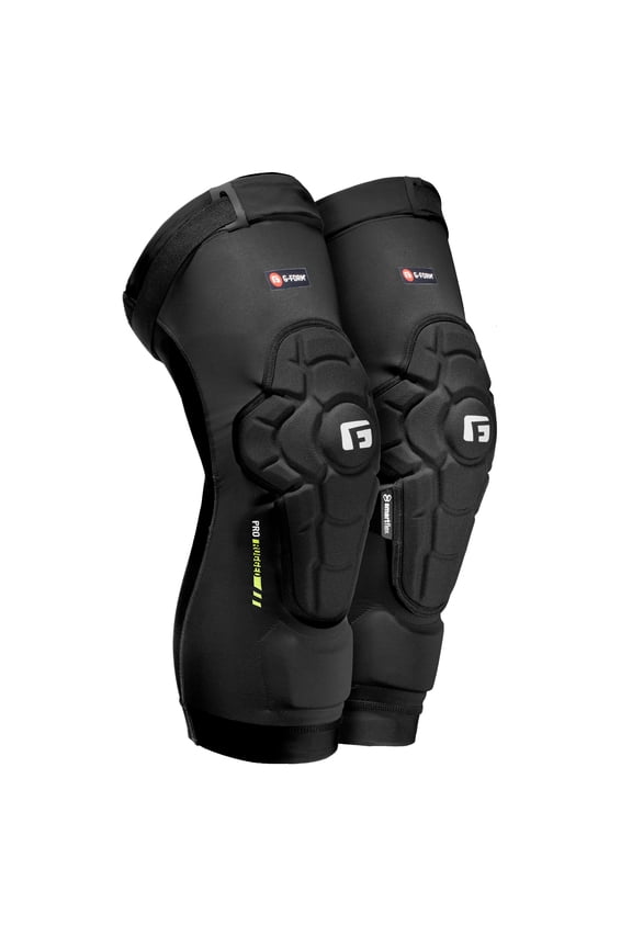 Pro-Rugged 2 MTB Knee Guards - Mountain Bike Knee Pads for Men & Women - Black, Adult Small