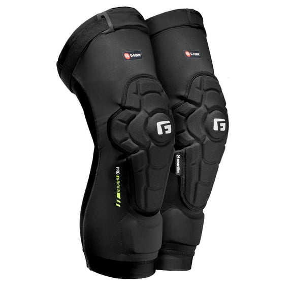 G-Form Pro-Rugged 2 MTB Knee Guards - Mountain Bike Knee Pads for Men & Women - Black, Adult XXL