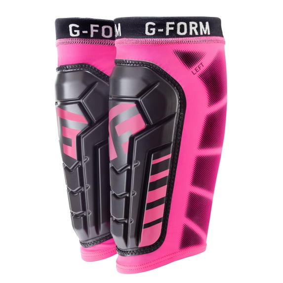 G-Form Pro-S Vento Soccer Shin Guard - Neon Pink, Adult Medium