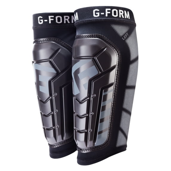 G-Form Youth Pro-S Vento Soccer Shin Guard - Black, Youth L/XL
