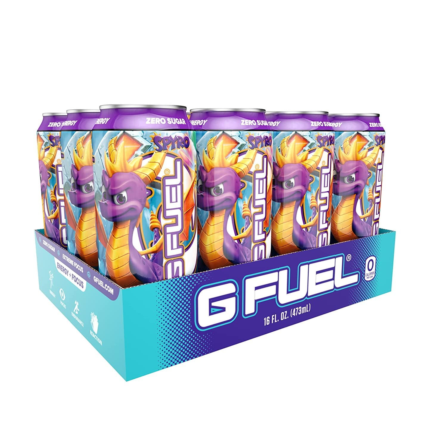 G Fuel Dragon Fruit Energy Drink Inspired by Spyro the Dragon, 16 oz