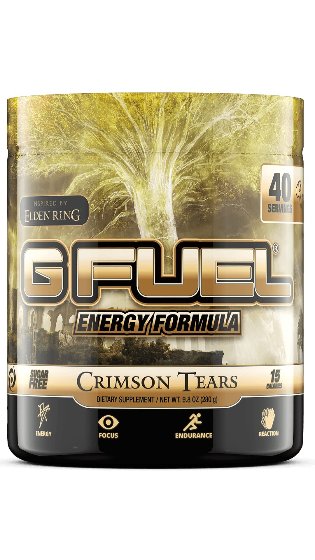G Fuel Elden Ring Energy Powder, Sugar Free, Clean Caffeine Focus