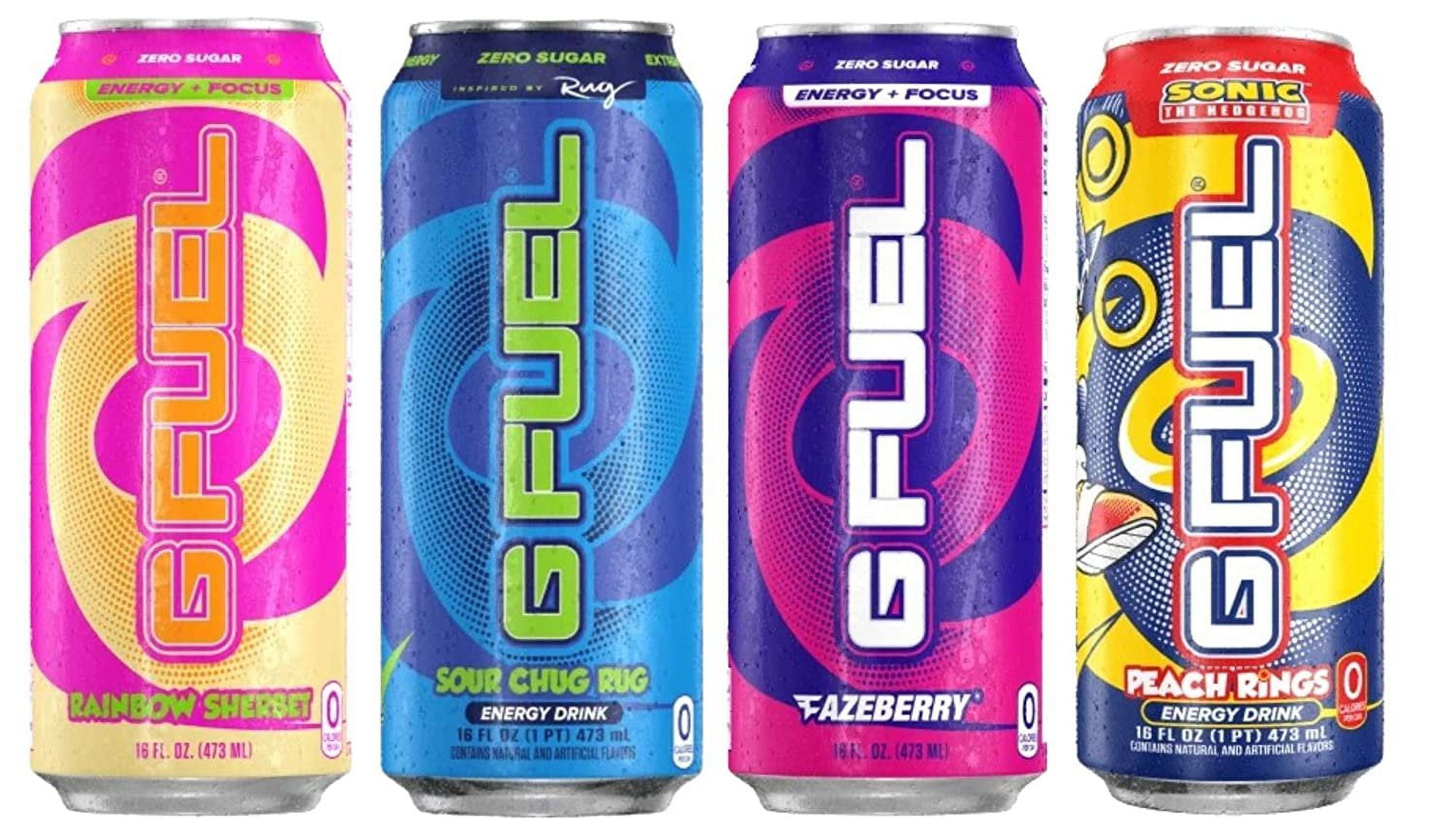 G Fuel Energy Drink Variety Packs 16 ounce cans 12 pack 4 Flavor