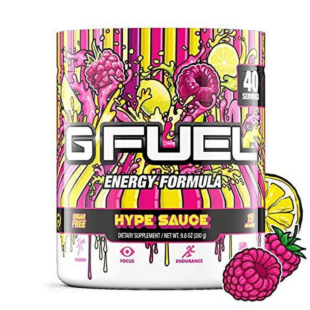 G Fuel Raspberry Lemonade Hype Sauce Energy Powder â€“ 9.8oz Tub (40