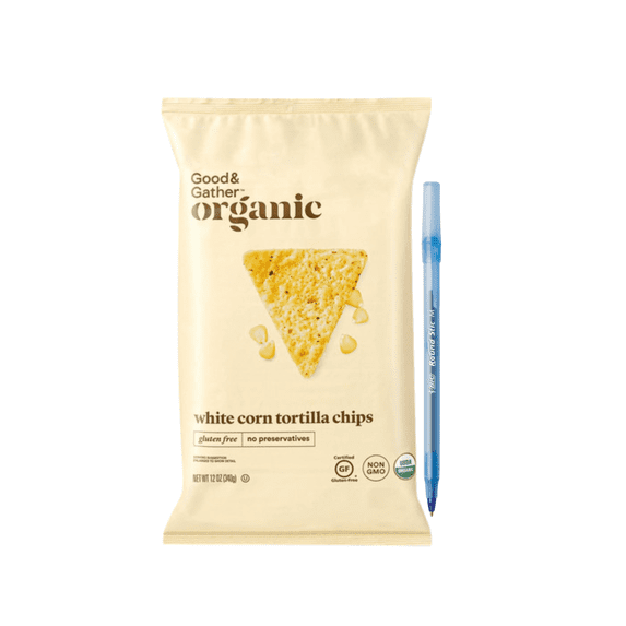 G&G White Corn Tortilla Chips 12 oz