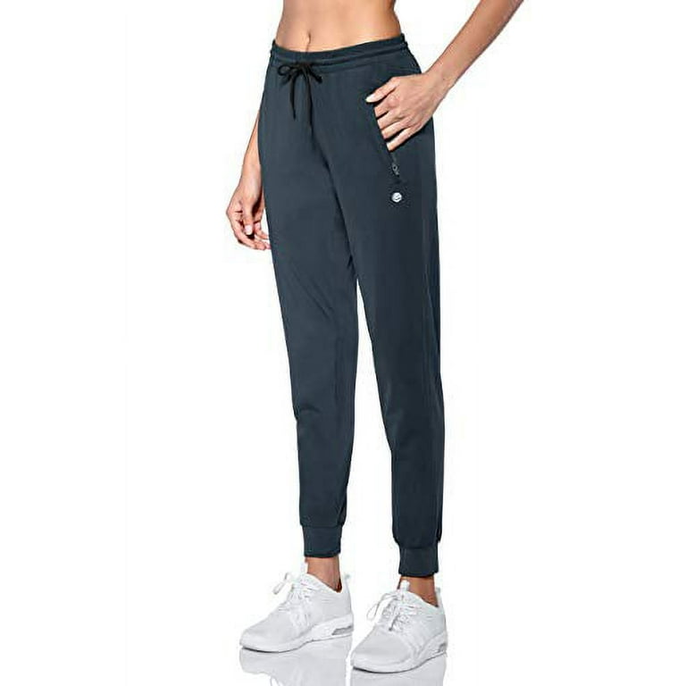 G Gradual Women's Joggers Pants with Zipper Pockets Tapered Running  Sweatpants for Women Lounge, Jogging (Grey, Large) 