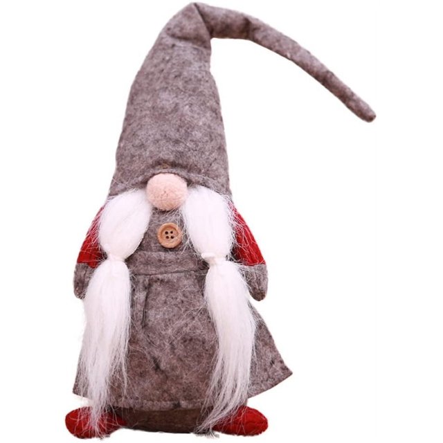 G Grey 50cm/19.69"Swedish Tomte Santa Gnome,30cm Tall Christmas Gnome Plush Decor,Gray Gonk