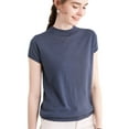 thumbnail image 1 of G Guzemor Women’s Merino Wool Blend Crewneck Short Sleeve Sweaters Breathable Summer Base Layer T-Shirt Top Travel Hiking Tee, 1 of 7