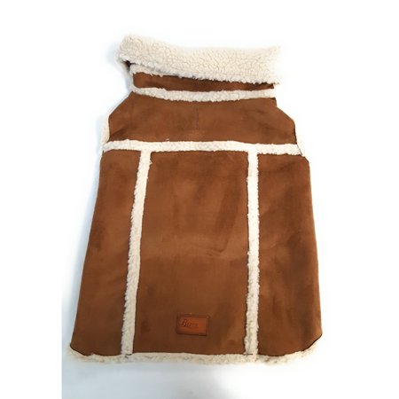 G.H. Bass & Co. Dog Coat, Tan/Cream, X-Small