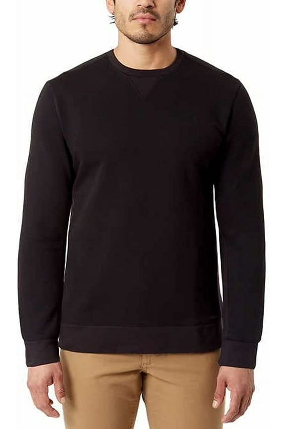 & Co. Men's Crew Sweatshirt (Black, Large)