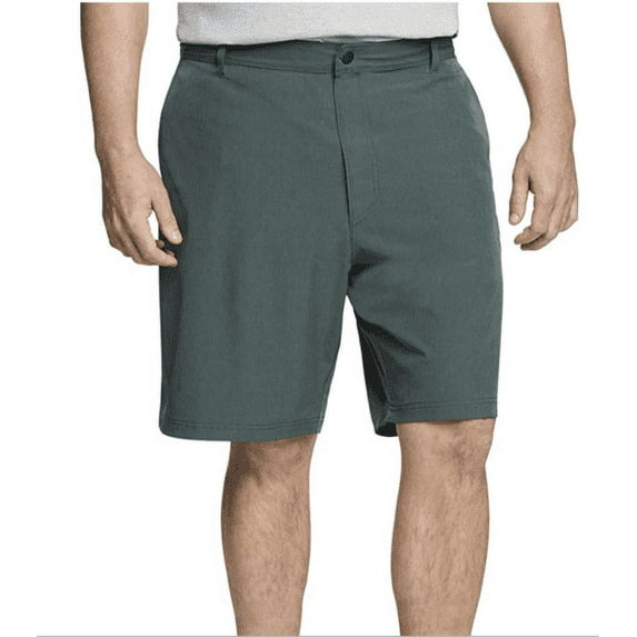 G.H. Bass & Co. Men's Explorer Mesh Pockets Stretch Quick Dry Shorts (Green, 36) 1532299