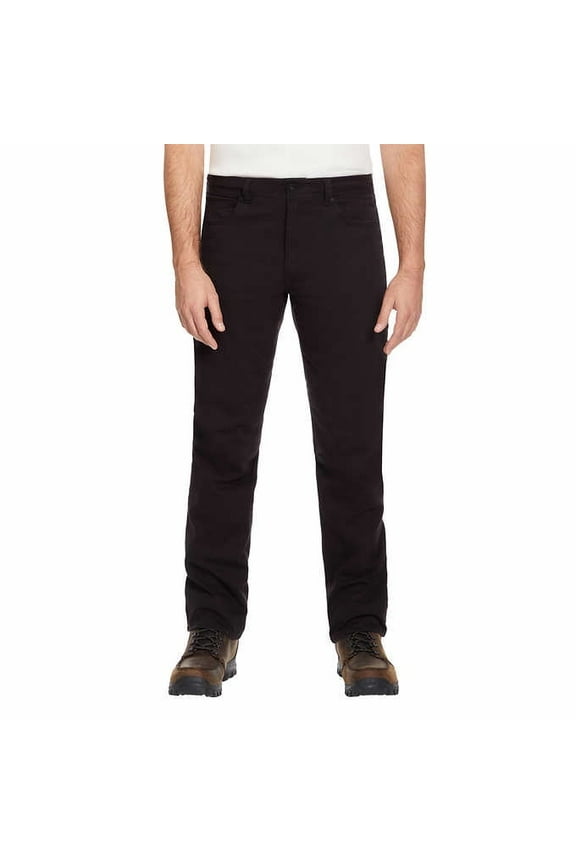 & Co. Men's Flat Front Canvas Terrain Pant (Black, 40x29)