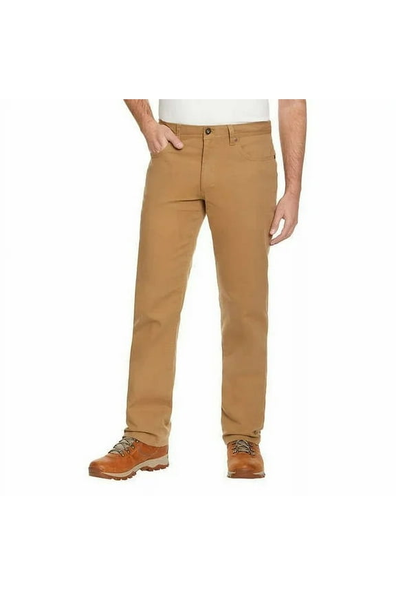 & Co. Men's Flat Front Canvas Terrain Pant (Tan, 40x34)