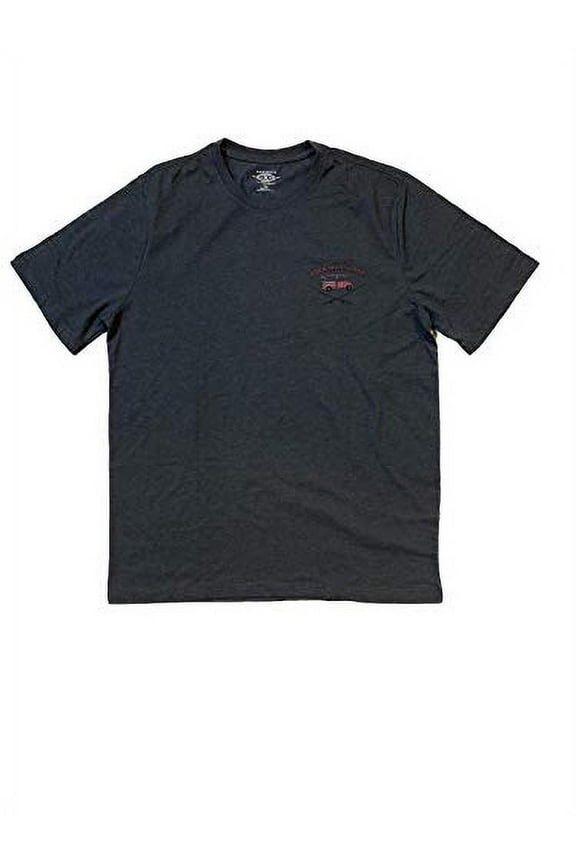 G. H. Bass & Co. Men's Scoop Neck Graphic T-Shirt (Asphalt Heather, X-Large)