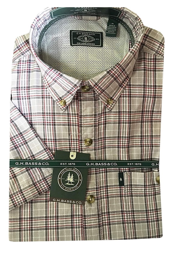 & Co.... Men's Short Sleeve Madawaska Plaid Trail Shirt Alloy, Medium