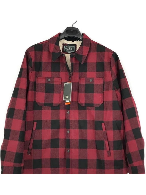 & Co. Men's Wool Snaps Sherpa Lined Shirt Jacket