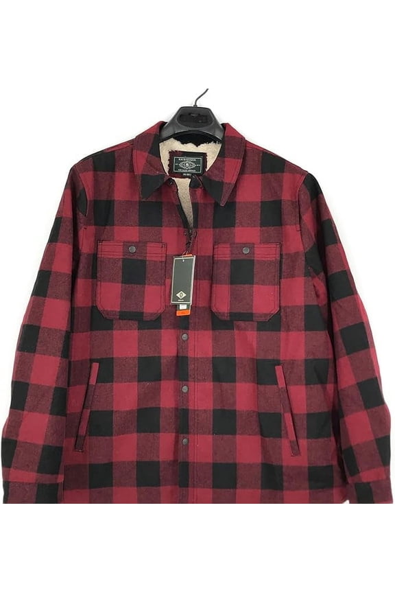 & Co. Men's Wool Snaps Sherpa Lined Shirt Jacket