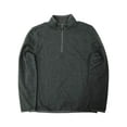thumbnail image 1 of G.H. Bass & Co. Mens Charcoal Gray Speckle Thermal 1/4 Zip Jacket Shirt Medium, 1 of 1