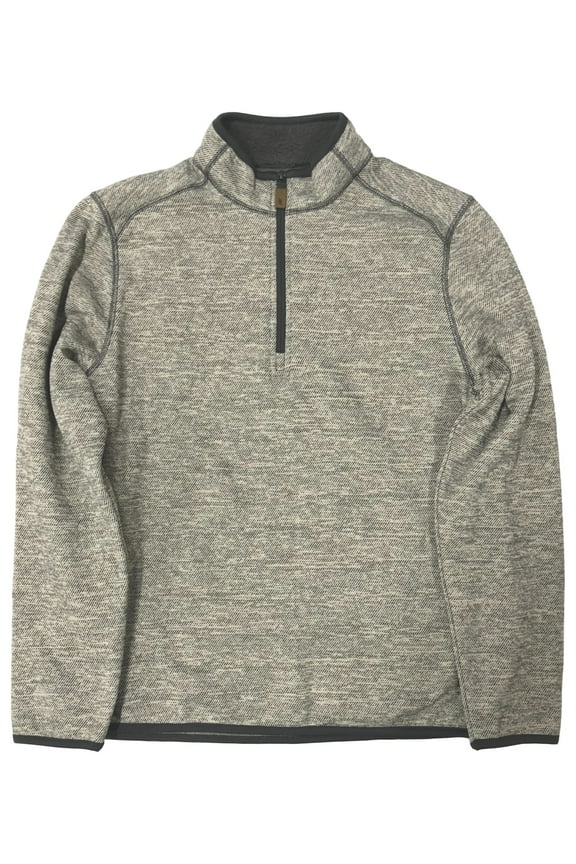 & Co. Mens Gray Speckle Thermal 1/4 Zip Jacket Shirt XX-Large