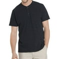 thumbnail image 1 of G.H. Bass & Co. Mens Jack Mountain Textured Henley Shirt, Blue, Small, 1 of 2