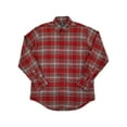 thumbnail image 1 of G.H. Bass & Co. Mens Red & Gray Plaid Flannel Long Sleeve Button-Down Shirt L, 1 of 2