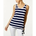 thumbnail image 1 of G.H. Bass & Co. Women's Light Weight Viscose Spandex Tank Top, Navy Water Combo, XL, 1 of 1