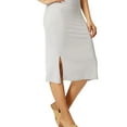 thumbnail image 1 of G.H. Bass & Co. Womens Knit Pencil Skirt, Grey, Large, 1 of 1