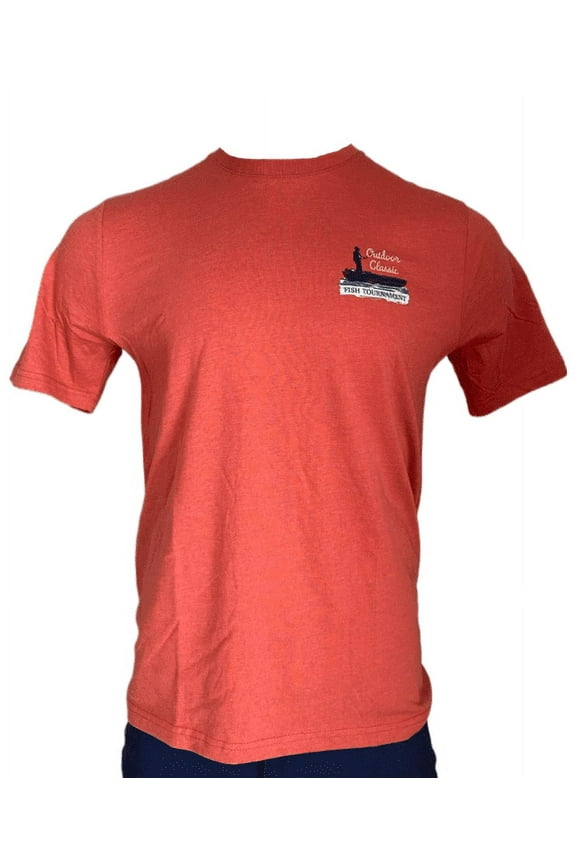 Men's Large Tee Shirt Short Sleeve (Baked Apple Heather, X-Large)