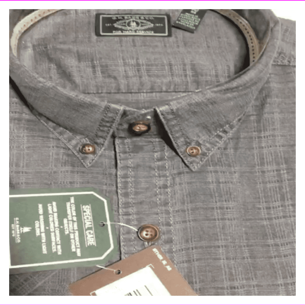 G.H. Bass & Co. Men's Short Sleeve Woven Shirt